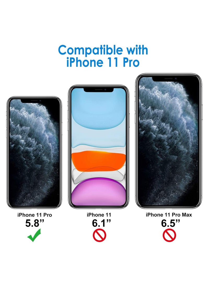 جي تيك جراب JETech لهاتف iPhone 11 Pro (2019) ، 5.8 بوصة ، غطاء ممتص للصدمات ، ظهر شفاف مضاد للخدش (شفاف) - Image 2