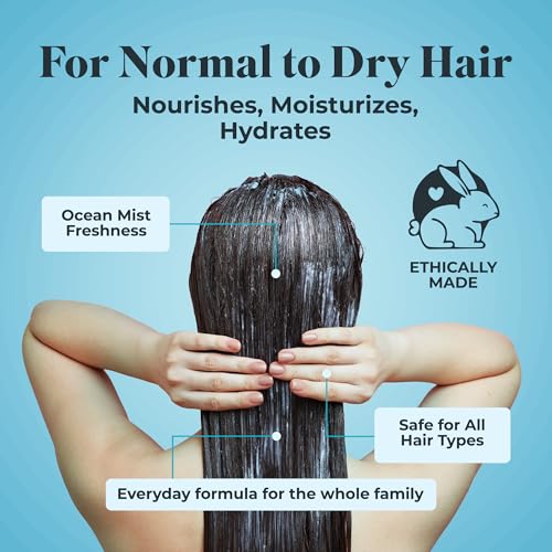White Rain Moisturizing Shampoo - Ocean Mist Scent, 15 fl oz, Hydrating Shampoo for Men & Women, Paraben-Free & Cruelty-Free with White Lily, Green Tea & Rice Protein - Image 5