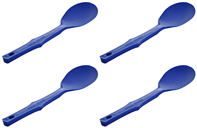 Cutting EDGE Polypropylene Serving Spoon, Set of 4, Blue - Image 1