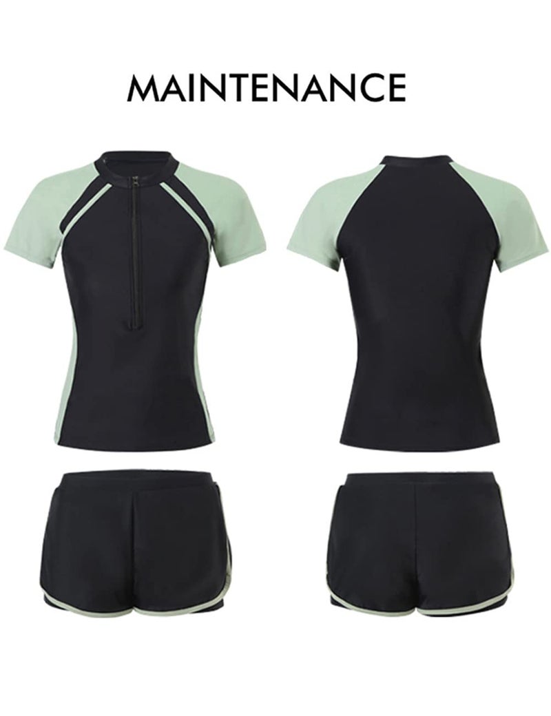 KORADI Girls Swimsuits Rash Guard Swim Sets Kids Two-Piece Bathing Suits Teen Swimwear Beach Shorts Sun Protection Swim Shirts 8-14 Years - Image 5