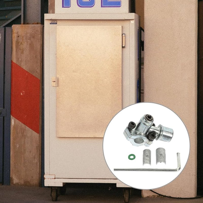 مجموعة صمامات ثقب رصاصة ثلاجة سبيكة الزنك القابلة للتعديل وحدة تبيد مقاومة للصدأ - Image 4