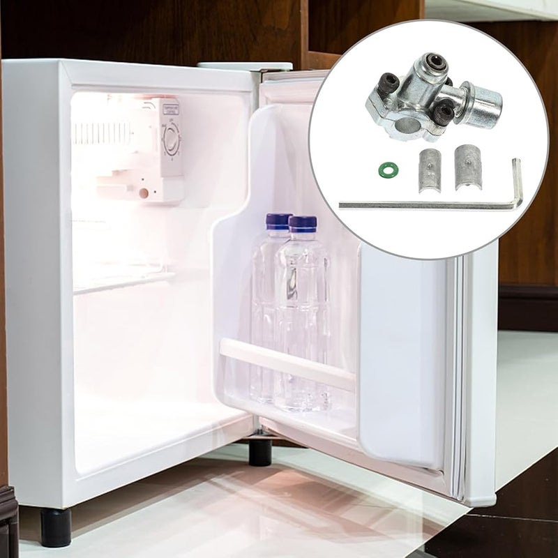 مجموعة صمامات ثقب رصاصة ثلاجة سبيكة الزنك القابلة للتعديل وحدة تبيد مقاومة للصدأ - Image 5