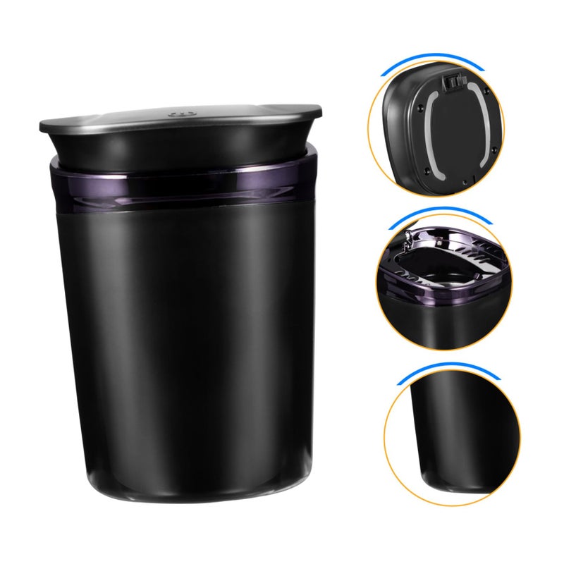 Smokeless Car Ashtray With Detachable Lid Non Slip Base Fits Cup Holder Easy Cleaning - Image 4