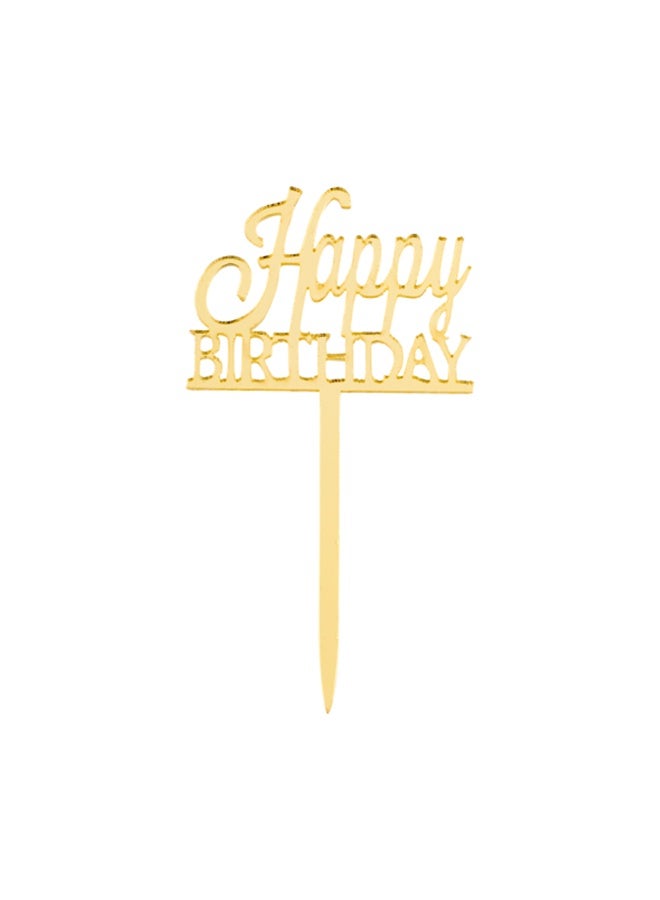 Restaurantware توب كيك توبيرز كعكة عيد الميلاد السعيدة، 100 توبير عيد ميلاد مرآة لكعكات الكب كيك - للحفلات والاحتفالات، لن تغمر في المعجنات، زينة كب كيك أكريليك - Image 1