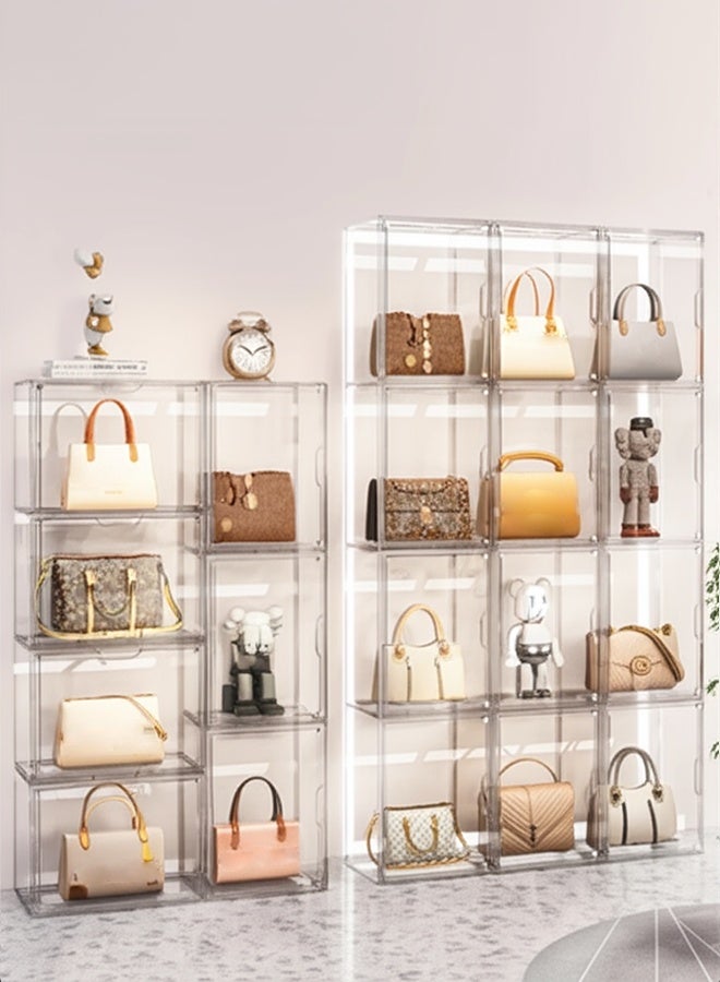 Transparent storage box display cabinet, home desk storage, cultural relics, cosmetics  - Image 3
