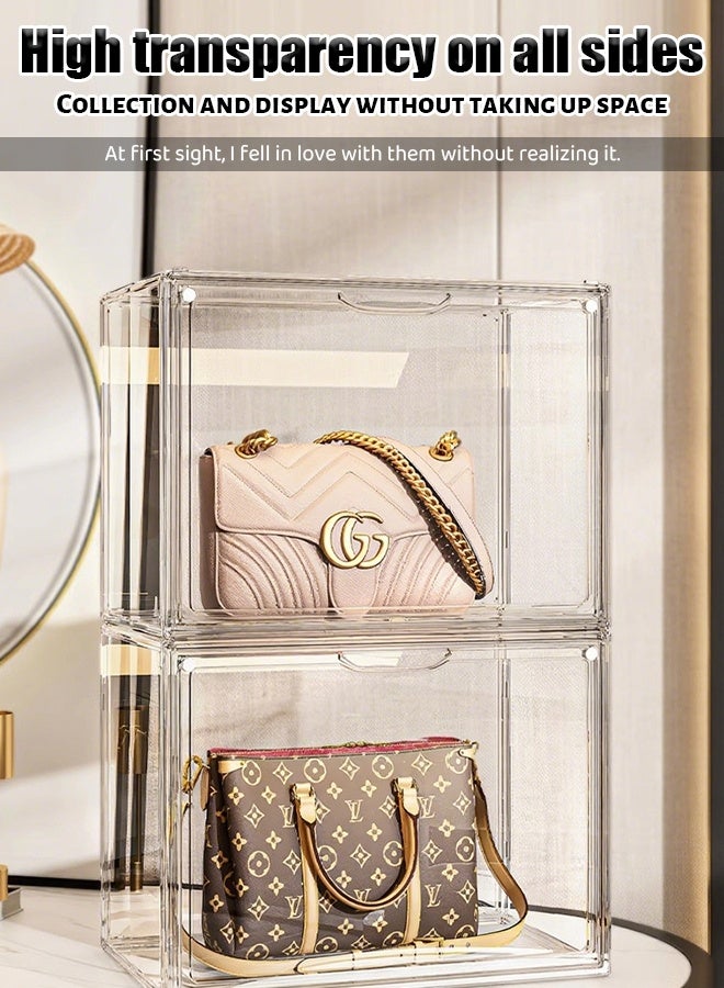 Transparent storage box display cabinet, home desk storage, cultural relics, cosmetics  - Image 5