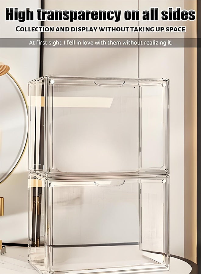 Transparent storage box display cabinet, home desk storage, cultural relics, cosmetics - Image 5