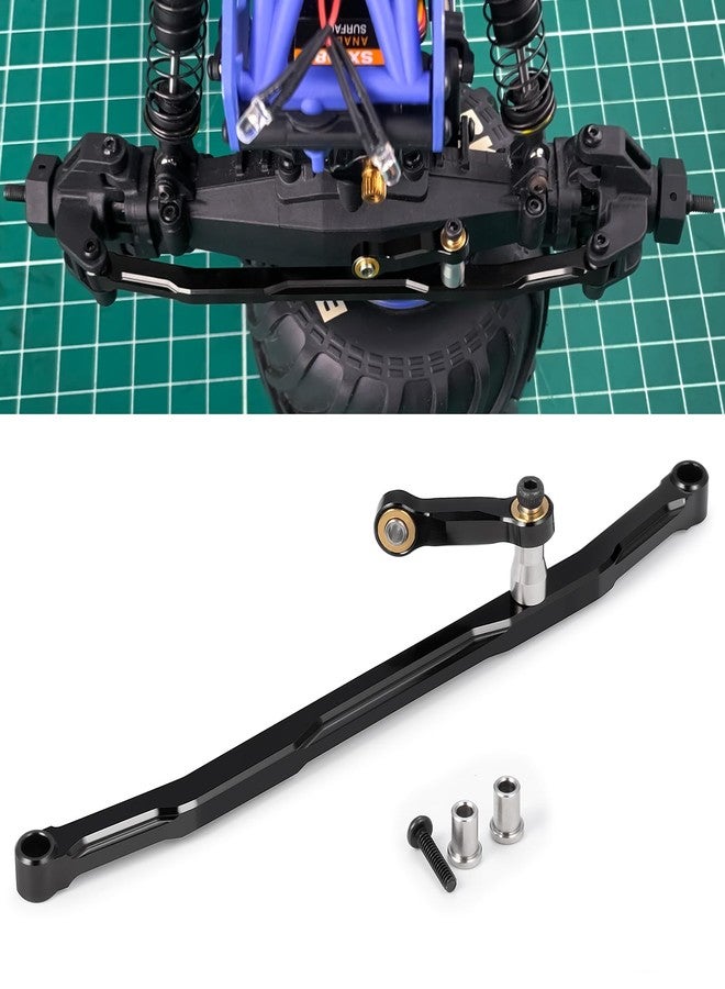 RCHUBAM 1 Set Steering Link Arm Tie Rod Aluminum Steering Linkage Link Rod Set Compatible with LOSI 1/18 Mini LMT RC Truck Crawler Car Upgrade Parts - Image 1