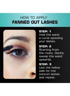 Fashion Colour Cat Eye Waterproof Mascara Volumizing Long Wear Smudgeproof Clump Free Extreme Black 10g  - Image 3