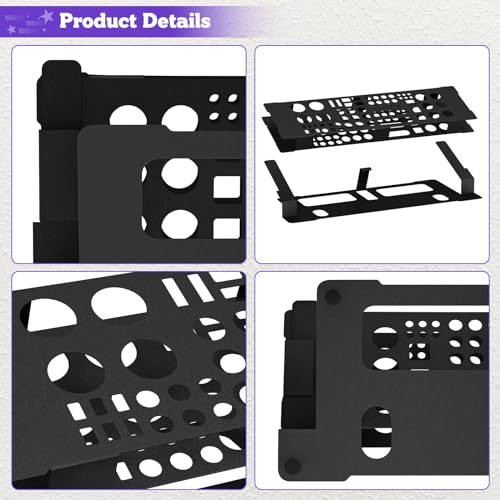 Mordx Screwdriver Storage Rack for Desktop,Screwdriver Organizer Holder,RC Tools Kit Organizers,Carbon Steel Tool Holder, Desktop Hand Tool Stand,Tool holder, Black - Image 4