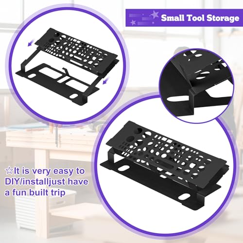 Mordx Screwdriver Storage Rack for Desktop,Screwdriver Organizer Holder,RC Tools Kit Organizers,Carbon Steel Tool Holder, Desktop Hand Tool Stand,Tool holder, Black - Image 3