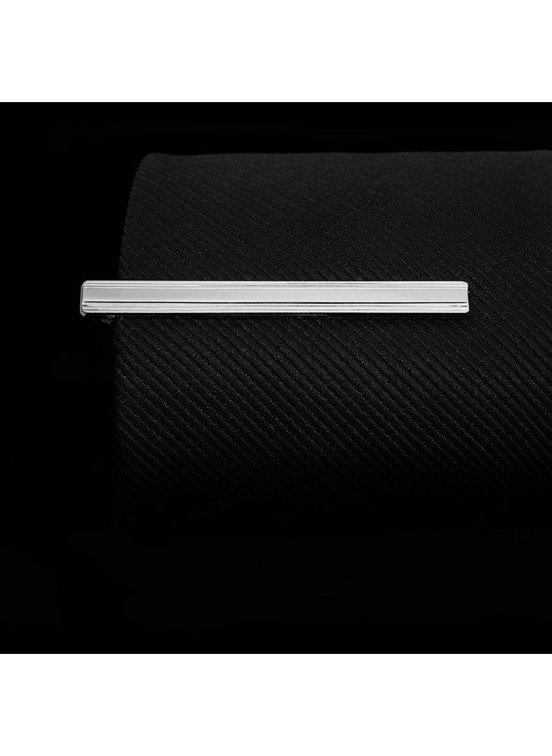 Generic Silver Standard Security Tie Clip for Men J0126 line 