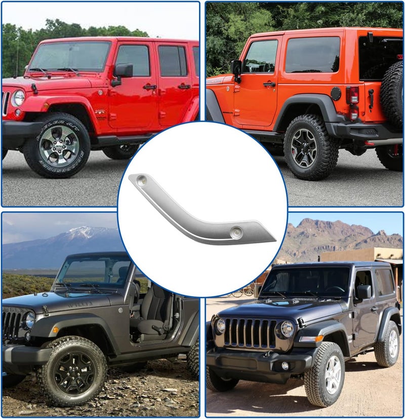 UOIENRT Interior Door Handle Cover for Jeep Wrangler JK - Image 4
