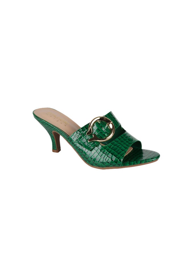 Michelle Morgan Michelle Morgan Ladies Kitten Heel 213RC002 Green  - Image 1