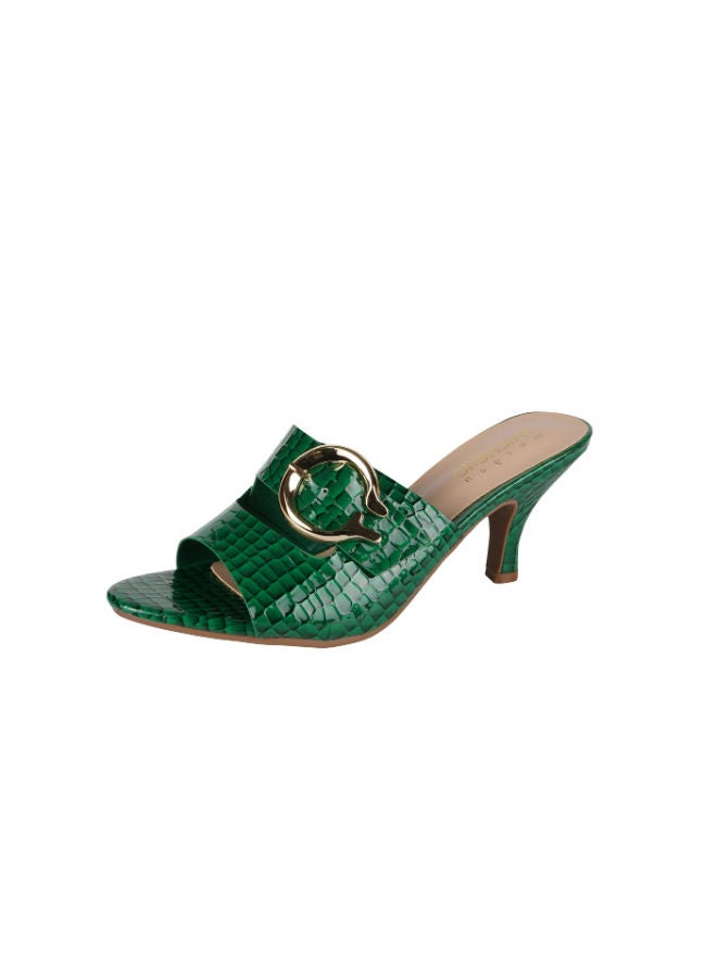 Michelle Morgan Michelle Morgan Ladies Kitten Heel 213RC002 Green  - Image 3