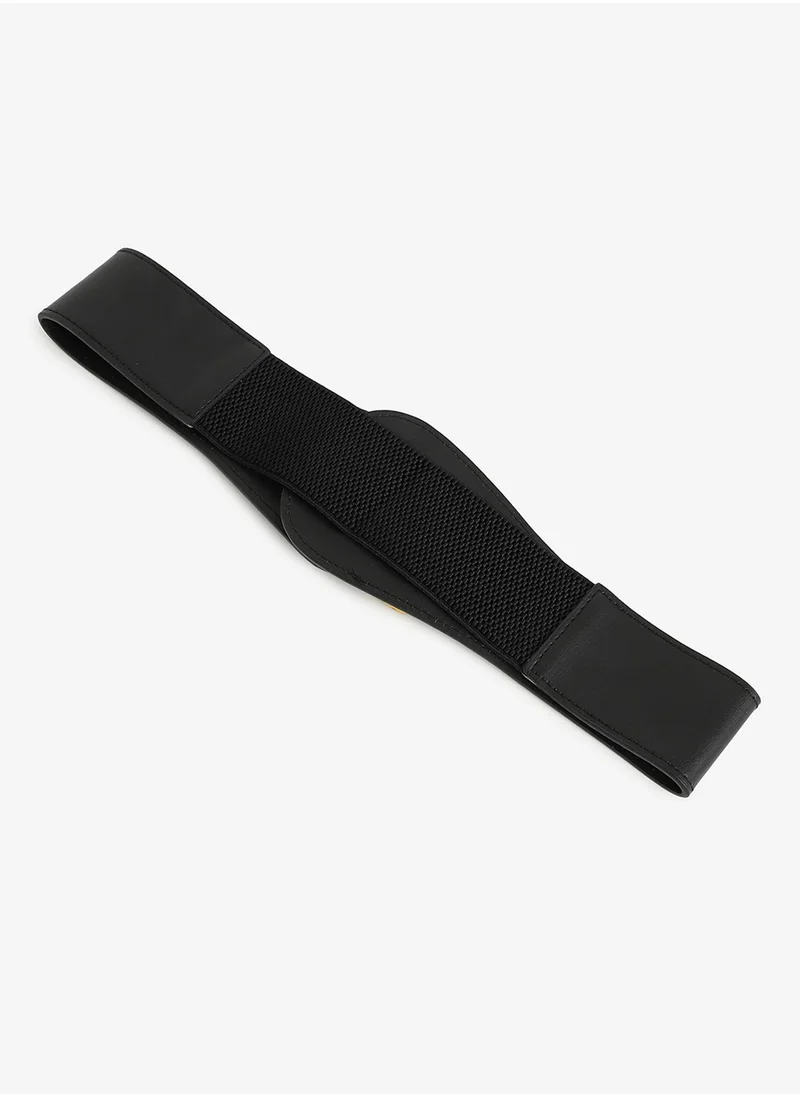 Haute Sauce Black Solid Waist Belt