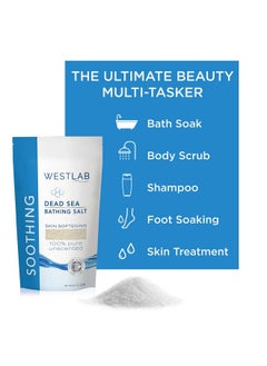 westlab Dead Sea Salt Mineral Bathing (Soothing, For Irritated Skin) 2 Pack (4.4 Lb Total)  - Image 2