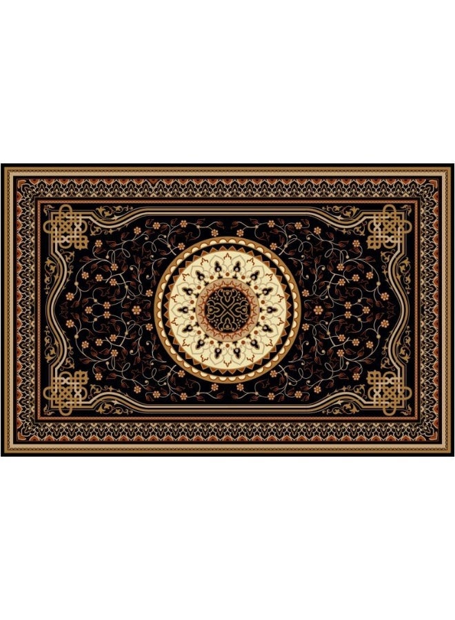 آنا سجادة كريستالية مخملية غير قابلة للانزلاق بحجم 80 * 120 سم لغرفة المعيشة المنزلية دائمة التحمل - Image 1