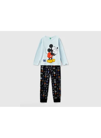 UNITED COLORS OF BENETTON Mickey Mouse Cotton Pajamas