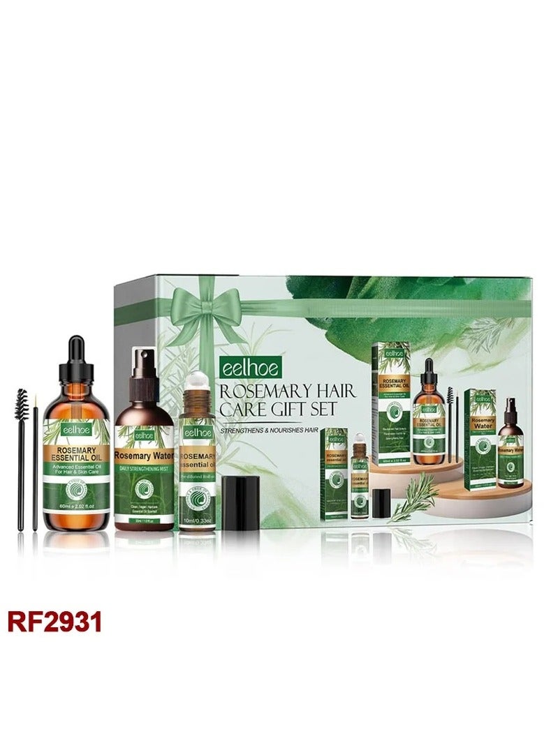 EELHOE Rosemary Hair Growth Set - Care Kit With Growth Oil, Spray, and Serum Roller for Thicker, Fuller Hair - Suitable for All Types, Men and Women - Image 1