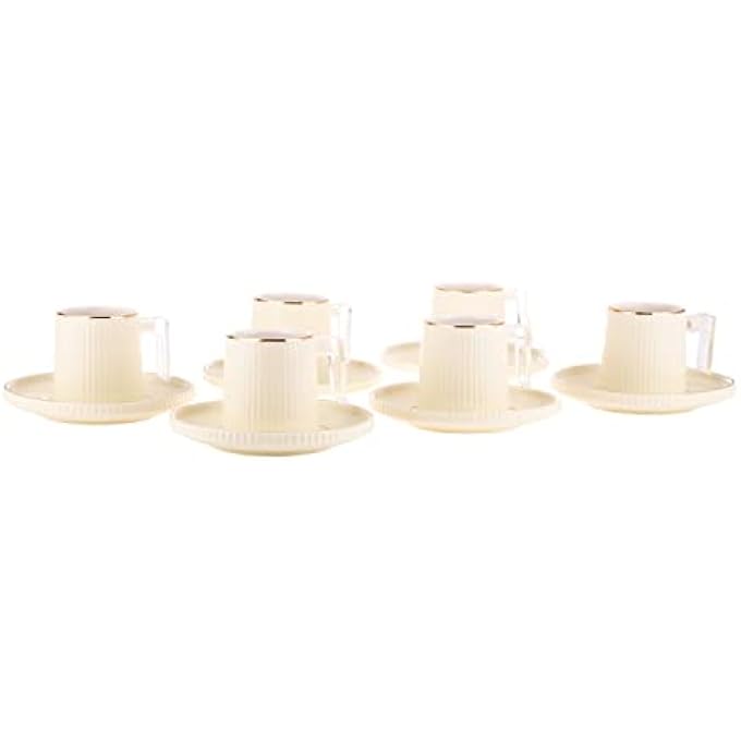 rayihni Palermo 12Pcs Coffee Set L5Cm Xw5Cm Xh6CmL12Cm Xw12Cm Xh2Cm Multicolour 6983809074448 - Image 2