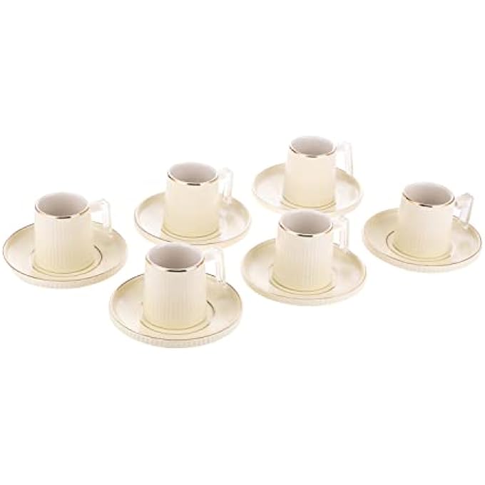 rayihni Palermo 12Pcs Coffee Set L5Cm Xw5Cm Xh6CmL12Cm Xw12Cm Xh2Cm Multicolour 6983809074448 - Image 1