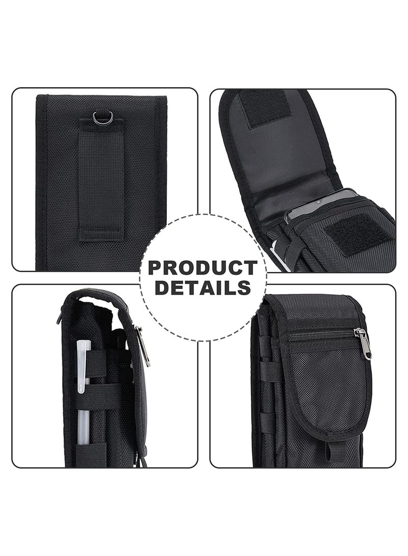 SYOSI Belt Pouch Smartphone Pouch Waist Bag Tool Holder Pouch Cell Phone Holster Men Women Waist Pocket Gifts for Sports Hiking Camping Barbeque Rescue Work Tool Belt Attachment - Image 4