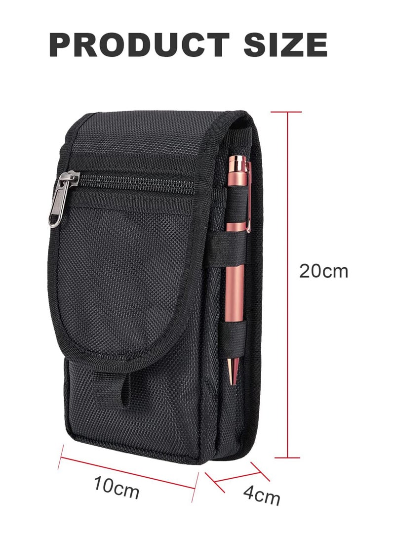 SYOSI Belt Pouch Smartphone Pouch Waist Bag Tool Holder Pouch Cell Phone Holster Men Women Waist Pocket Gifts for Sports Hiking Camping Barbeque Rescue Work Tool Belt Attachment - Image 2
