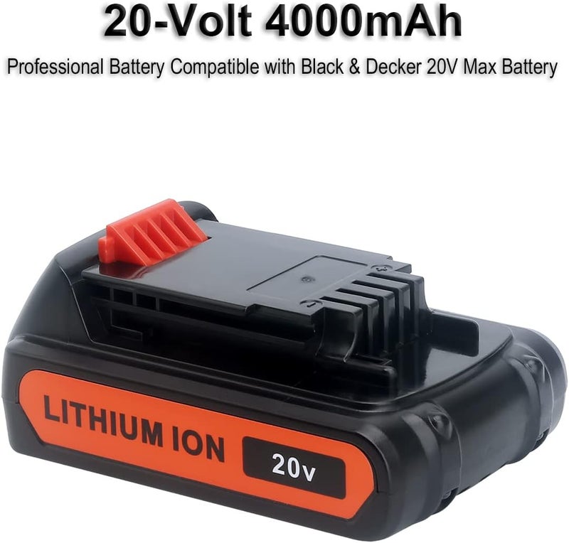 Biswaye LBXR20 20V Lithium Battery Compatible with Black & Decker 20V MAX Lithium Battery LBXR2520 LBXR2020 LBX20 LB2X4020 LB2X3020 and LCC221 LST522 LST201 LST220 LST300 20-Volt Max Tools - Image 3