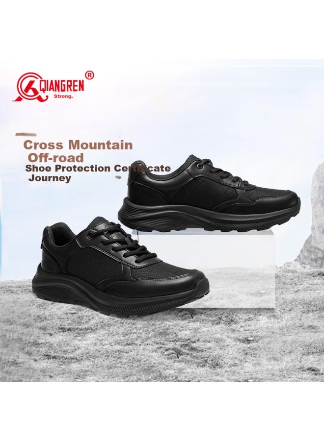 Strongman Qiangren New-style Physical Fitness Shoes, 3515 Outdoor Hiking Running Shoes, Military Training Shoes, Puncture-resistant Training Shoes, Black, Size 44 - Image 3