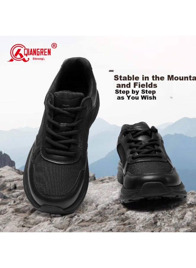 Strongman Qiangren New-style Physical Fitness Shoes, 3515 Outdoor Hiking Running Shoes, Military Training Shoes, Puncture-resistant Training Shoes, Black, Size 44 - Image 4