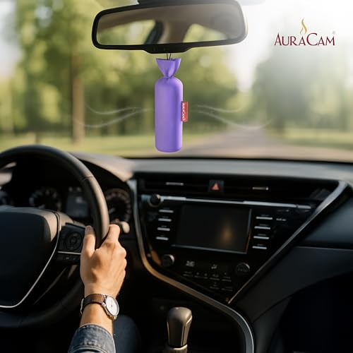 AuraCam Gold Standard Camphor Pod Cone (Lavender) - Set of 2 - Pod Air freshener For Room, Car, Bathroom, Office & Toilet | Long-Lasting Cone for Home - Image 2