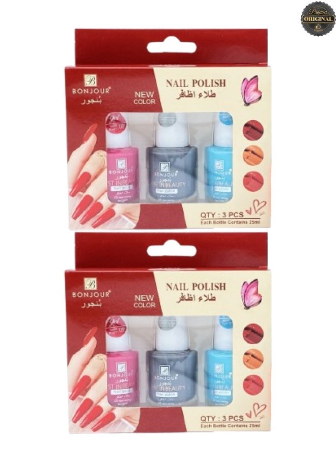 ROVAL 6 Pieces Nail Polish 25ML  - Image 1