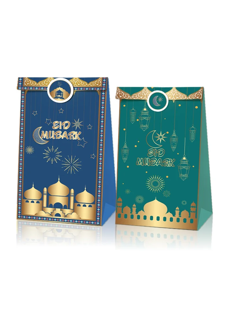 Playpro Eid Mubarak Paper Bags And 18 Stickers - 12pcs