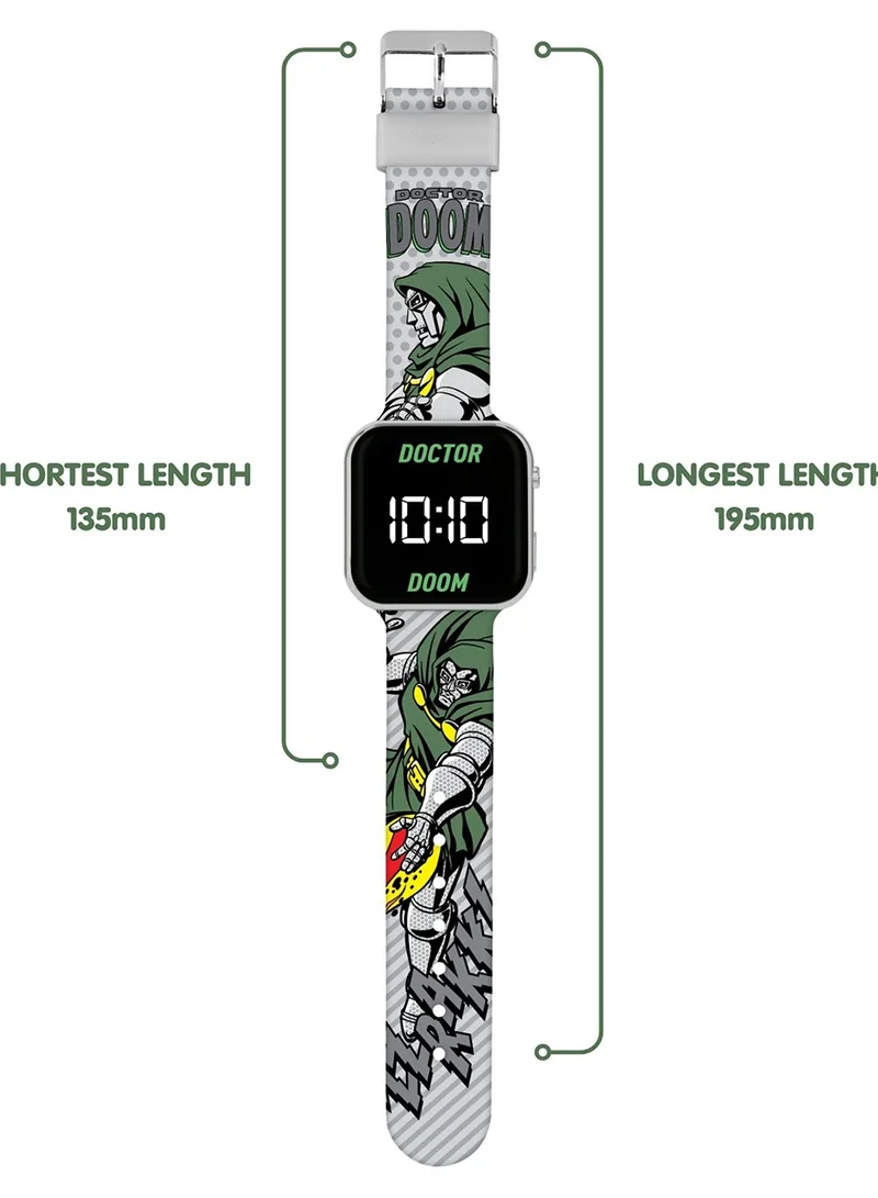 Disney  Doctor Doom LED Display Watch with Silicone Character Strap for Kids - DRD4009 for Men | Best Price UAE