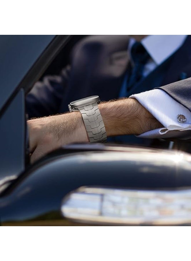 NewWays Metal Strap متوافق مع Apple Watch Ultra 2 / Ultra 49mm Series 10 46mm Series 9/8/7 45mm Series 6/5/4/SE 44mm Series 3/2/1 42mm حزام فولاذي مصنوع من التيتانيوم - Image 5