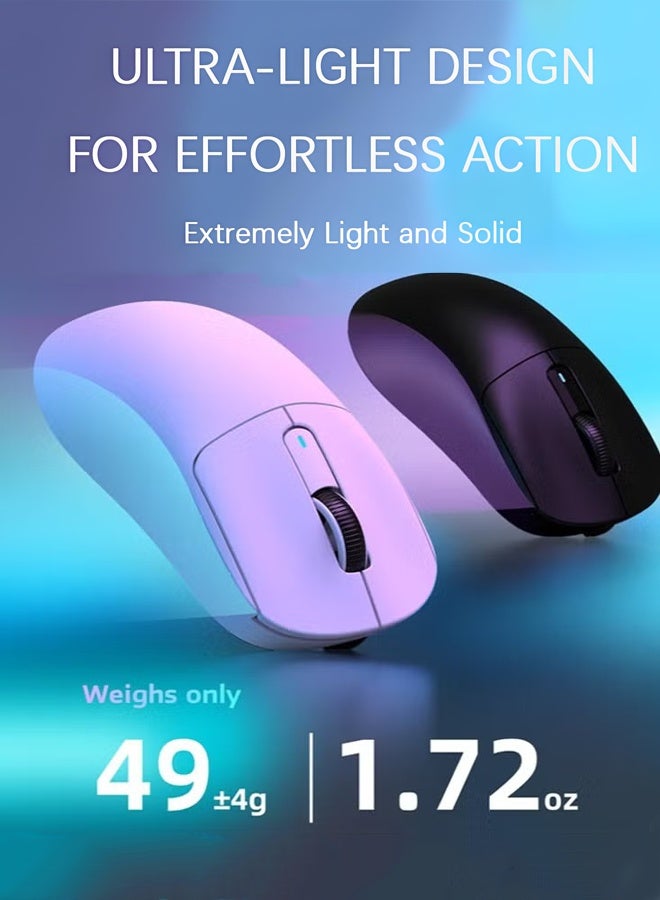 Attack Shark X3 Lightweight Wireless Gaming Mouse with Tri-Mode 2.4G/USB-C Wired/Bluetooth,Up to 26K DPI, PAW3395 Optical Sensor,5 programmable Buttons for PC/Laptop/Win/Mac  - Image 3