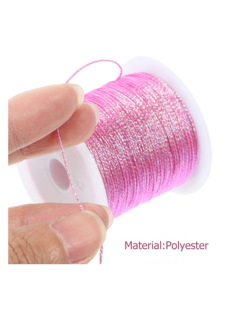 Excefore 6 Rolls Lanyard For Bracelet Making Waxed Polyester Cord Bracelet Rope Suitable For Jewelry Making DIY Friendship Bracelets  - Image 5