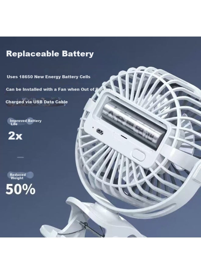 Hboalg Usb Desktop Fan/electric Fan/mini Fan/small Table Fan Portable Mini Handheld Clip Fan Office Bedside Car Dormitory Desktop Plug-in - Image 4