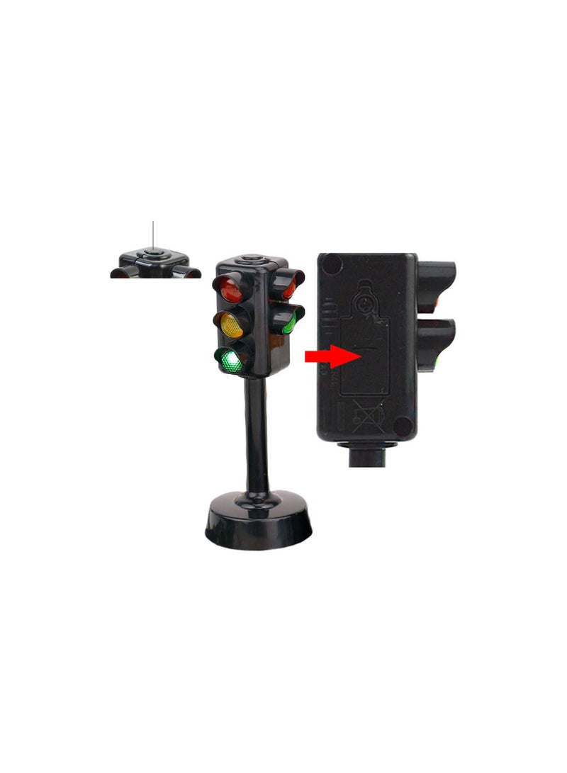 GGOOT Traffic Light Lamp with Base Mini Stop Light Lamp Decoration Signal Pretend Play Toy for Kid Bedrooms  - Image 3