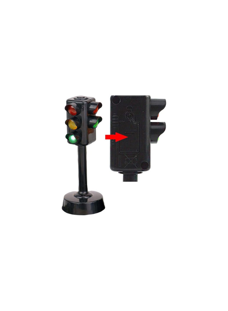 GGOOT Traffic Light Lamp with Base Mini Stop Light Lamp Decoration Signal Pretend Play Toy for Kid Bedrooms  - Image 2