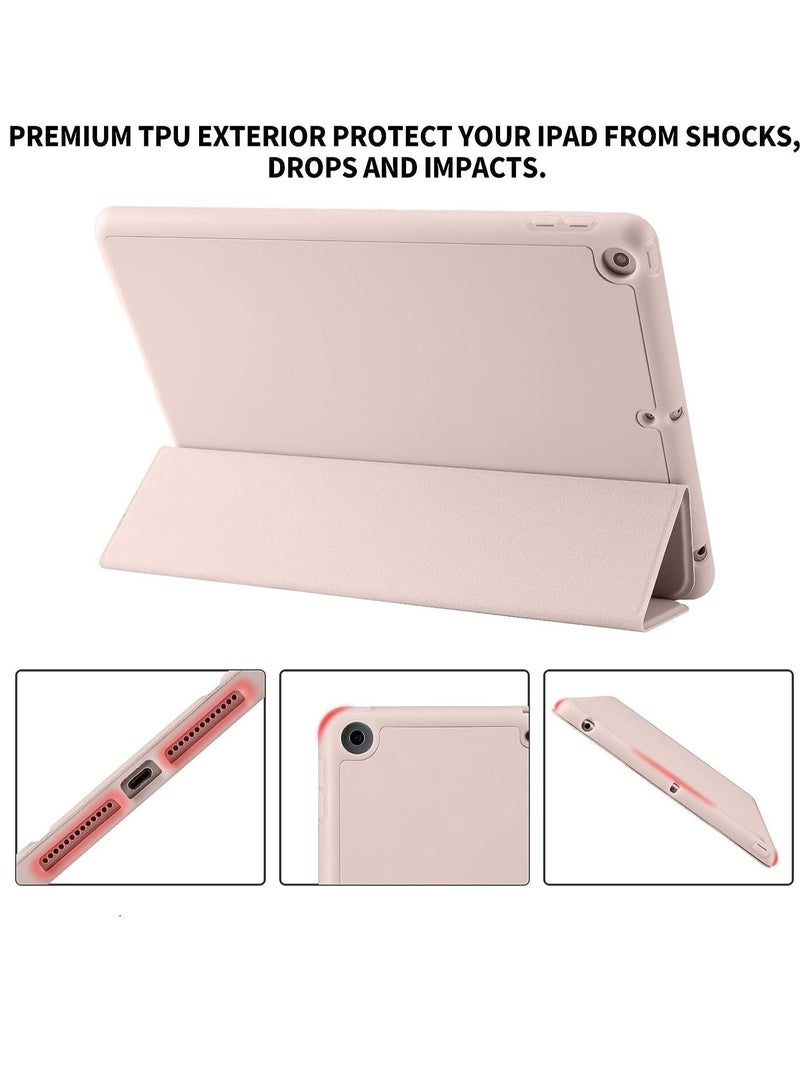 ELTRAZONE Slim Stand Hard Back Shell Smart Cover With Pen Slot for iPad Pro 12.9 5th Generation 2021 2020 2018, PINK - Image 5