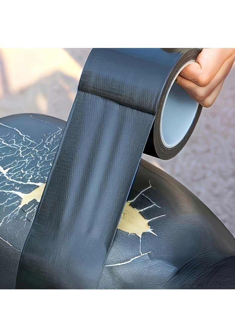 PAMEER Self-Adhesive Faux Leather Repair Tape - Easy DIY Fix for Upholstery, Car Seats, Handbags, Jackets, Furniture & Shoes - Black PVC Leather Patch Kit with Textured Adhesive  - Image 3