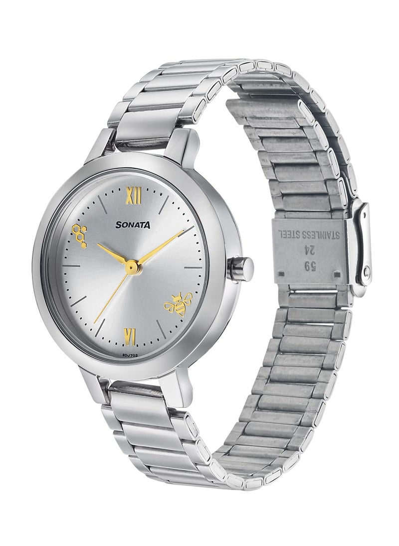 Sonata - Round Shape Stainless Steel Analog Wrist Watch - Image 1