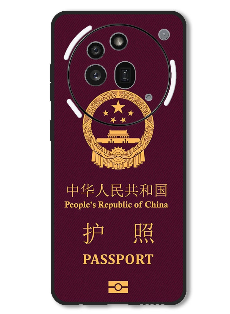 Theodor Case Compatible with Nothing Phone 3a Pro Protection Shockproof Bumper Cover China Passport - Image 1