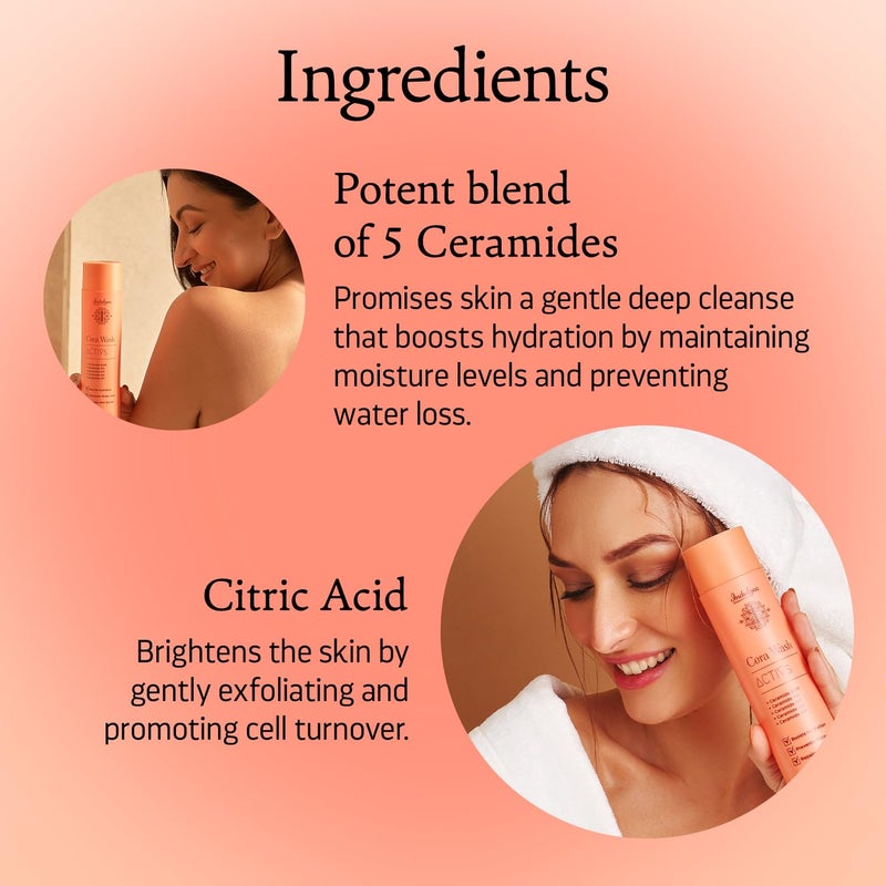Indulgeo Essentials Ceramide Body Wash  Cera Wash  Lightweight Reduce Dryness Rosacea  Sunburns  Hydrates  Deep Cleanses Skin 100 Organic Shower Gel for Men and Women  300ml - Image 3