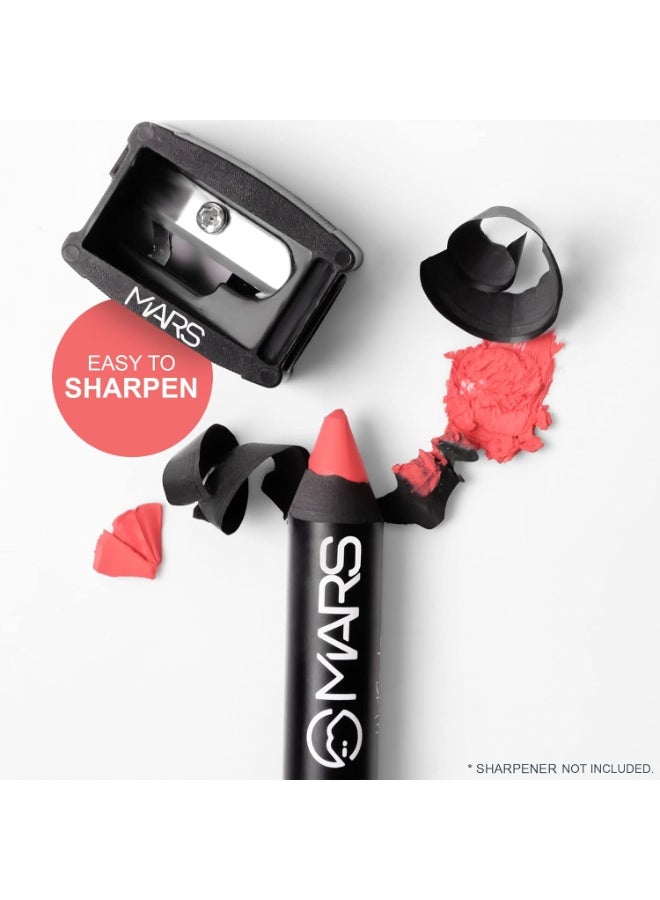 MARS Long Lasting Crayon Lipstick up to 12 Hours Stay | Matte Finish | Waterproof | Won't Smudge Won't Budge Lip Crayon (3.5 gm) (10-Girl Power) - Image 5