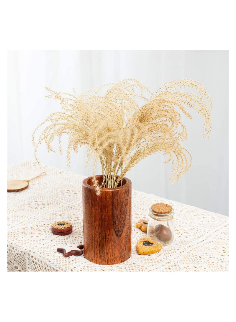 SOLARAE Wooden kitchen Utensils Holder, Kitchen Organizer Tool, Utensil Holder Crock, for Spoons Spatula Straw Cutlery Accessories Utensils Storage, Skimmer for Farmhouse Kitchen Decor - Image 5