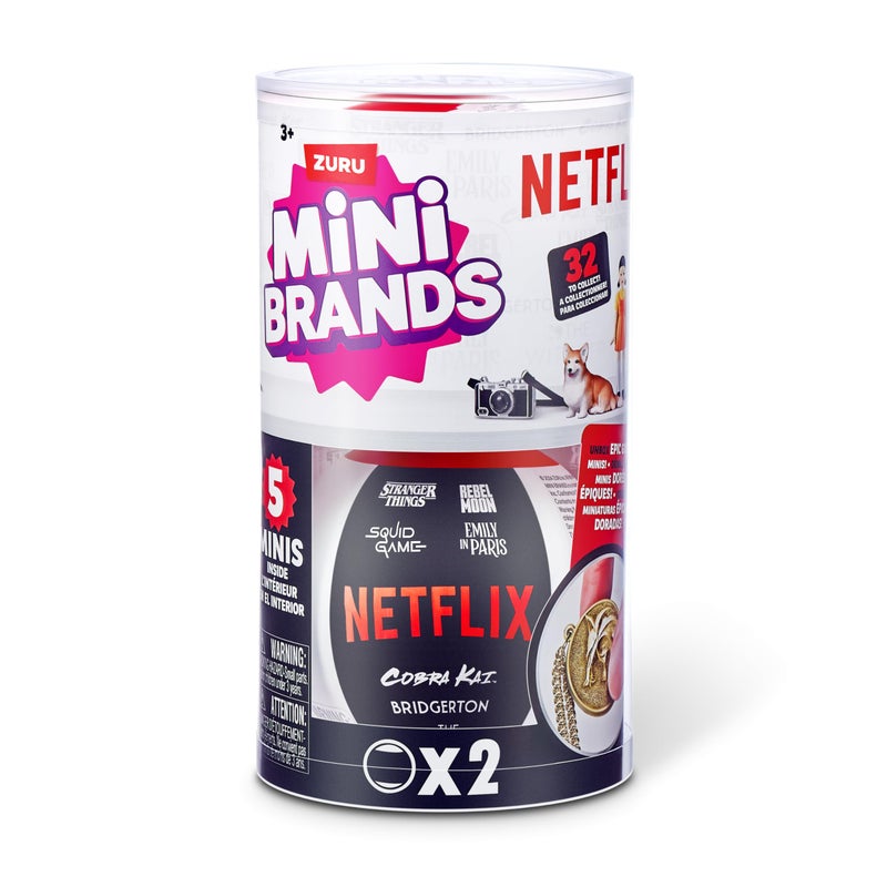 Mini Brands Netflix Capsule 2 Pack by ZURU, Surprise Toy with Collectible Minis, Blind Packaging, Iconic Show Themed Minis - Image 2