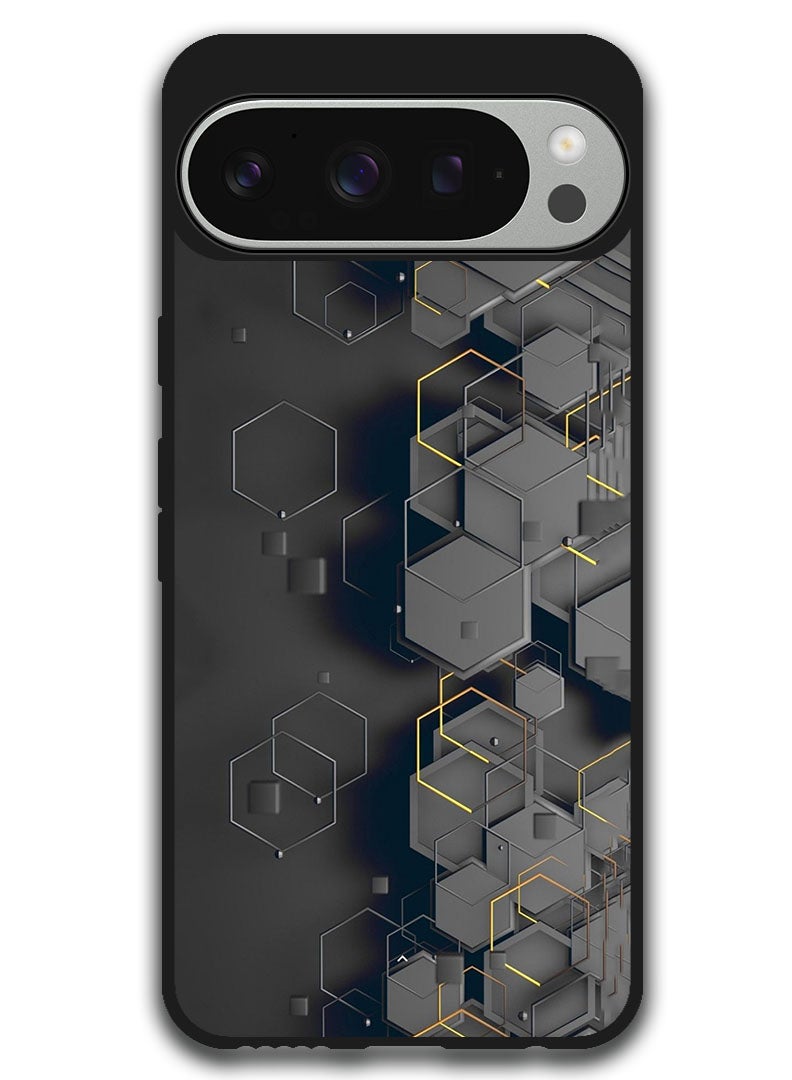 Theodor Protective Case Anti Scratch Shock Proof Bumper Cover For Google Pixel 9 Pro XL Abstract 8 - Image 1